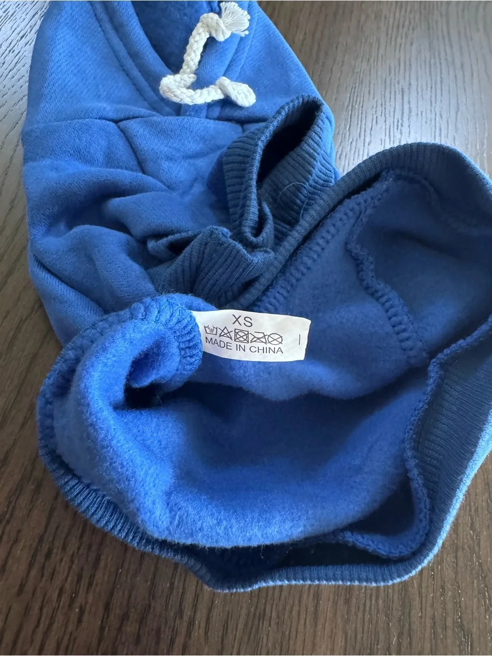 NEW!! XS Blue Dog Hoodie with White Logo - The Dog Face